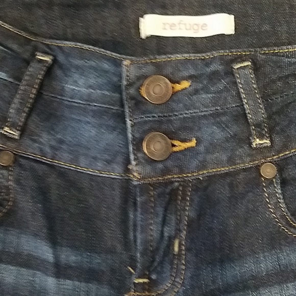 Refuge Skinny High Waist Dark Distressed Wash - Picture 4 of 4